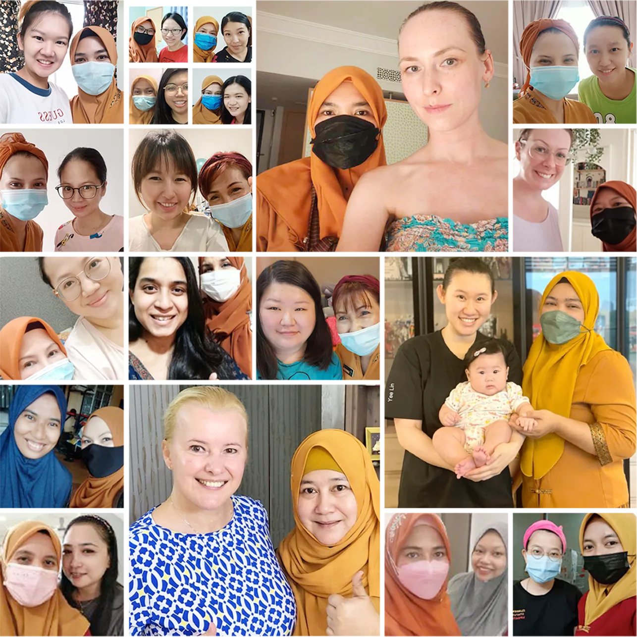 Collage of mothers and iBidan recovery outcomes